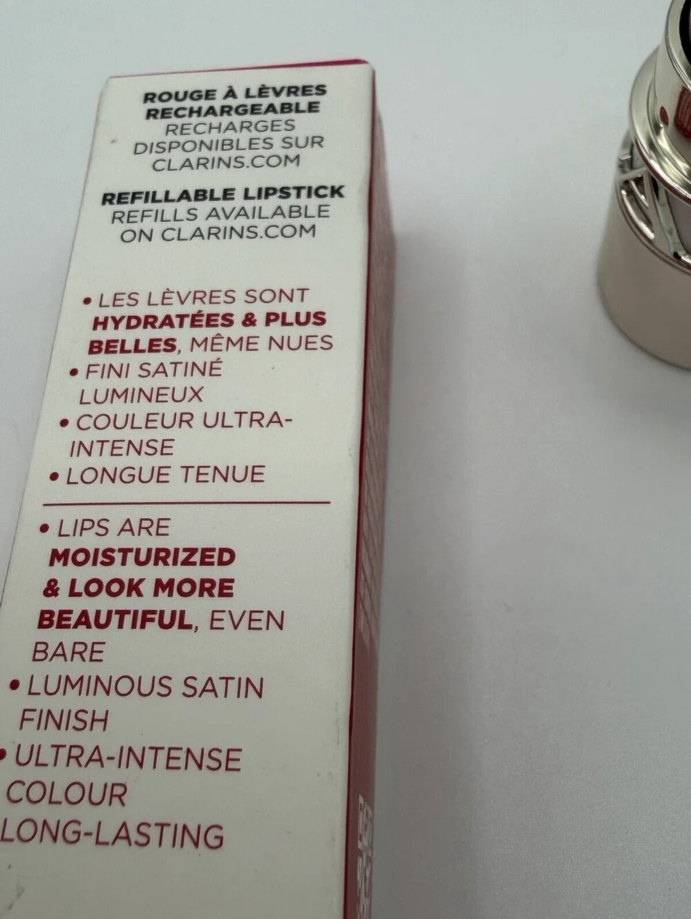 Clarins Joli Rouge Satin Lipstick 744 Soft Plum 3.5g New In Box Camellia Oil